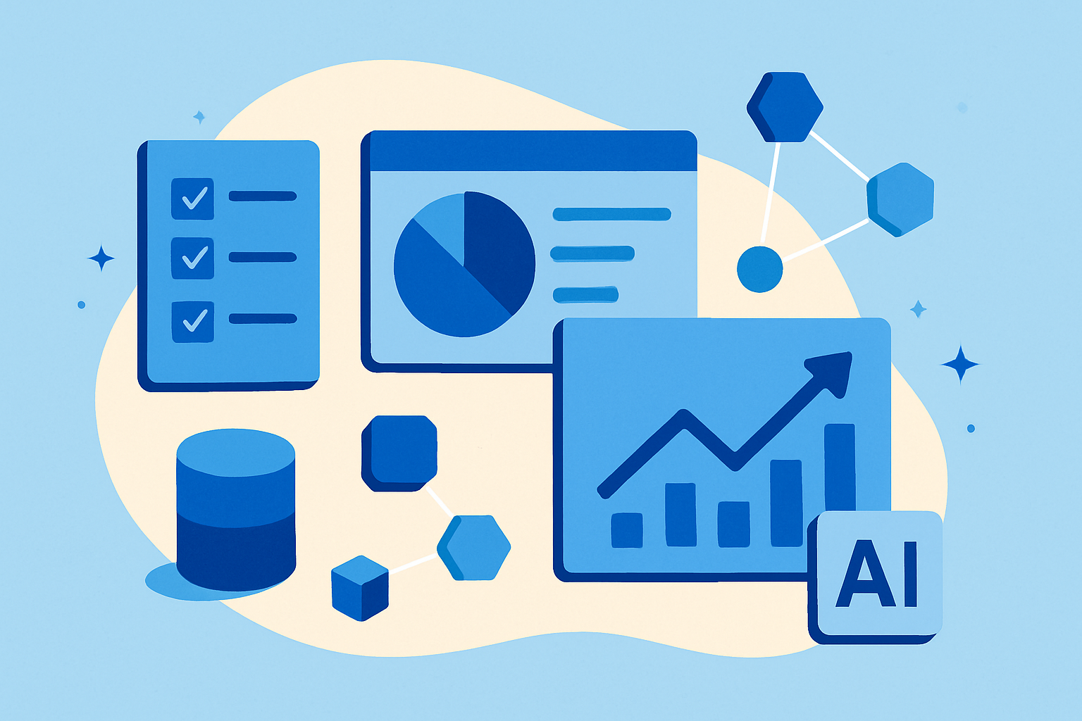 AI customer onboarding workflow for enterprise SaaS illustration