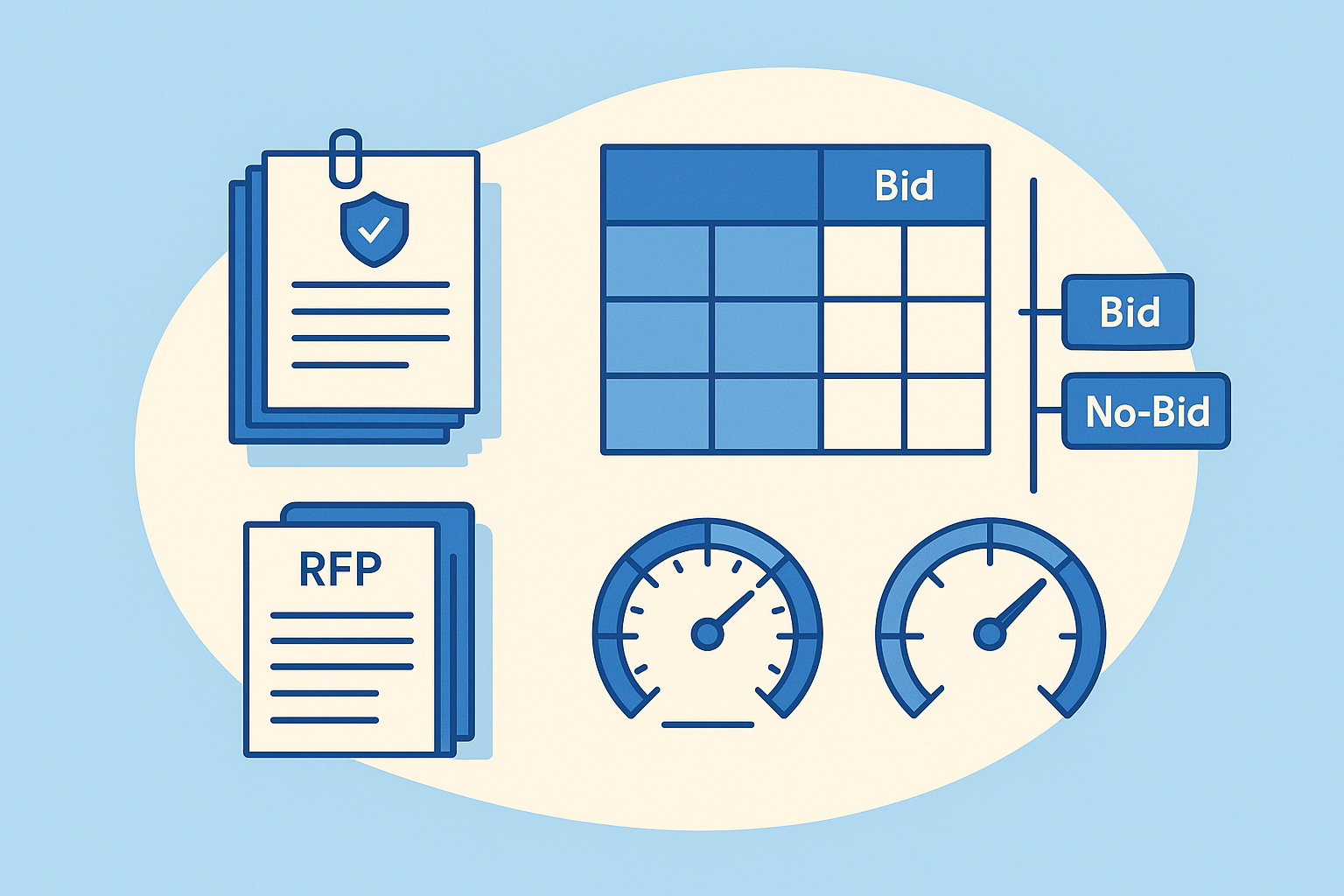 Bid/no-bid decision framework for regulated industry RFPs