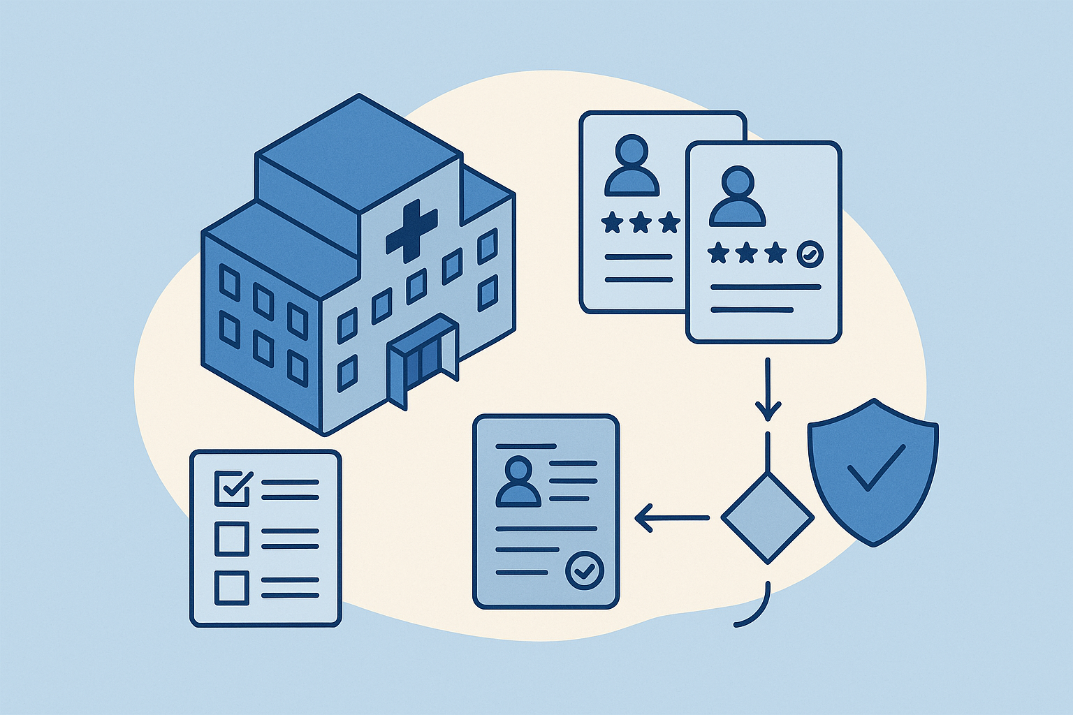 Healthcare vendor assessment AI automation