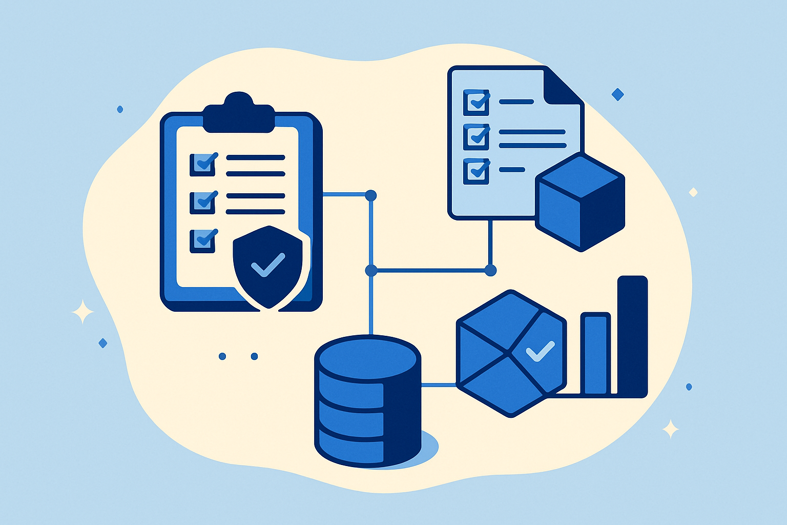 AI third-party risk assessment and vendor security questionnaire illustration