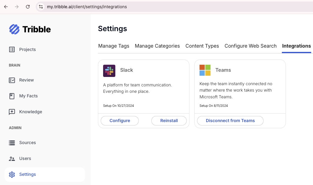 slack installation screen